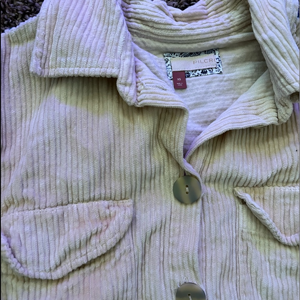 Anthropology corduroy shacket